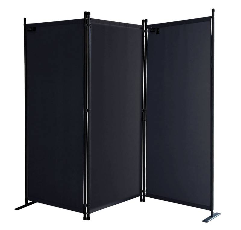 Quick Star Paravent Paravent 3tlg. 170x165cm Schwarz von Quick Star