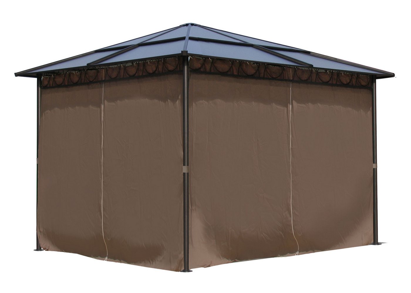 Quick Star Pavillon Hardtop Pavillon 3x3m, mit 4 Seitenteilen, Stabiler Pavillon mit robustem Polycarbonatdach - Ganzjähriger Einsatz Quick Star Pavillon Hardtop Pavillon 3x3m, mit 4 Seitenteilen, Stabiler Pavillon mit robustem Polycarbonatdach - Ganzjähriger Einsatz von Quick Star
