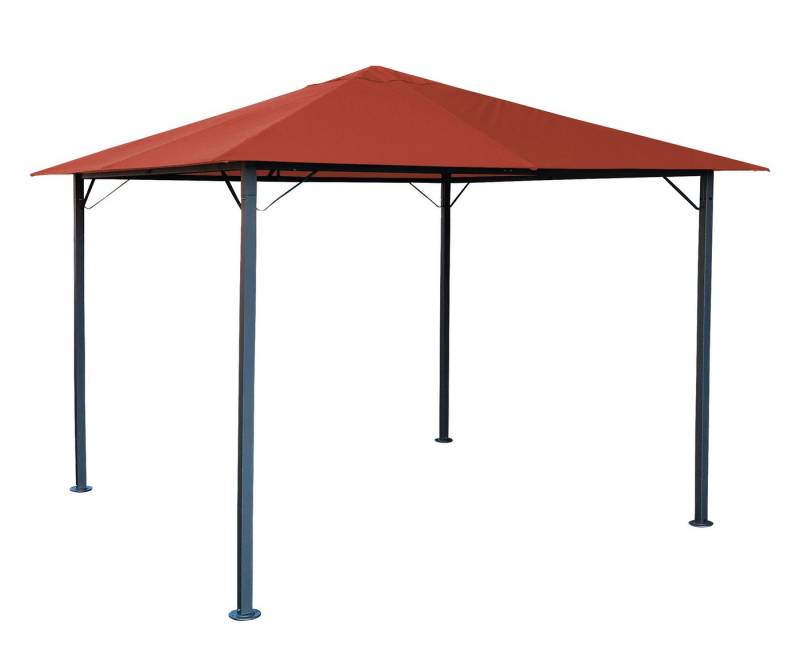 Quick Star Pavillon Pavillon Nizza 3x3m Terra / Rotorange RAL 2001 von Quick Star