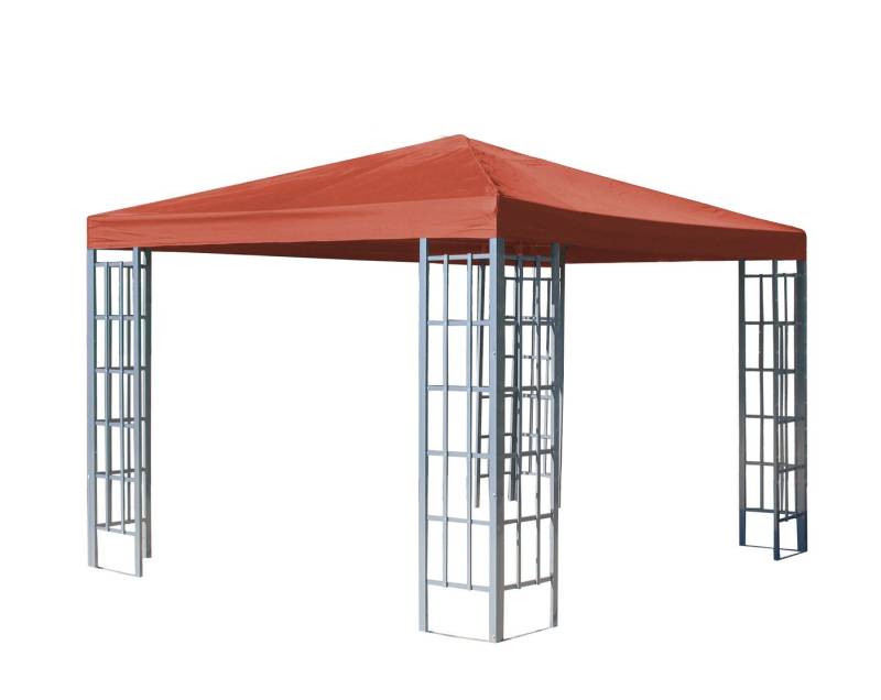 Quick Star Pavillon Rankpavillon 3x3m Terra / Rotorange RAL 2001 von Quick Star