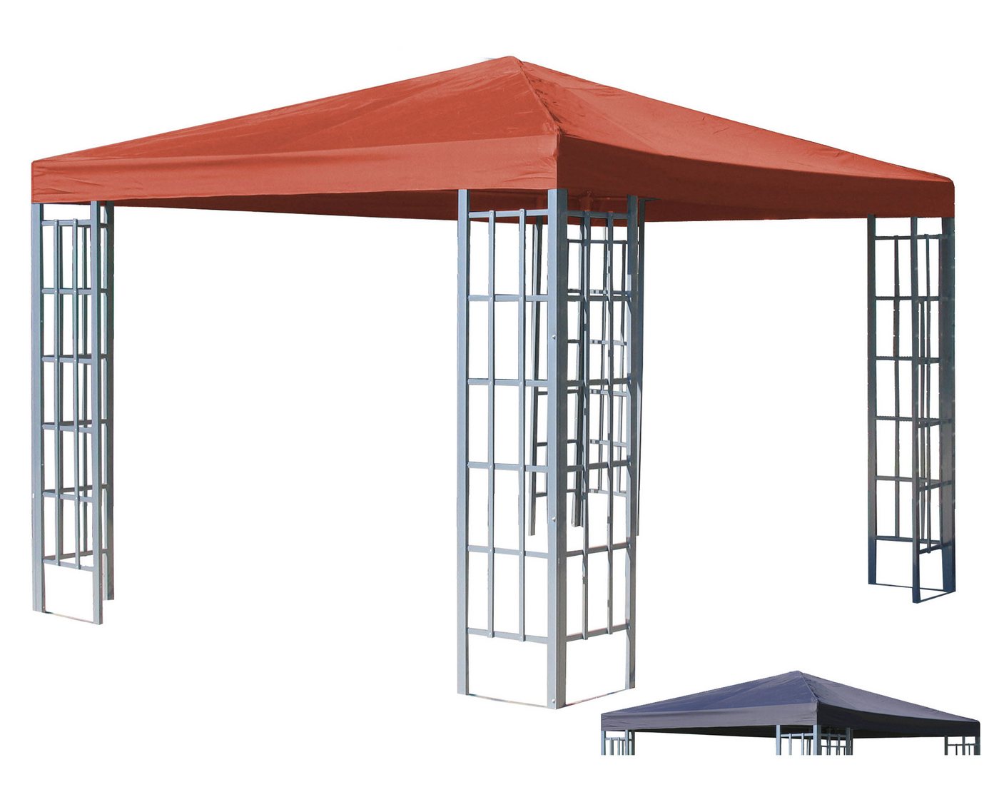 Quick Star Pavillon Rankpavillon 3x3m Terrakotta mit Ersatzdach Anthrazit, Inkl. extra Ersatzdach in Anthrazit Quick Star Pavillon Rankpavillon 3x3m Terrakotta mit Ersatzdach Anthrazit, Inkl. extra Ersatzdach in Anthrazit von Quick Star