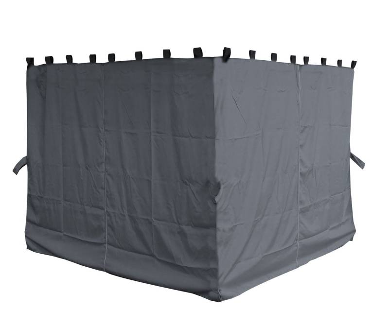 Quick Star Pavillonseitenteil Seitenwand Set Nizza 4tlg 3x3 Grau, Die Seitenteile werden über Eck eingehangen Quick Star Pavillonseitenteil Seitenwand Set Nizza 4tlg 3x3 Grau, Die Seitenteile werden über Eck eingehangen von Quick Star