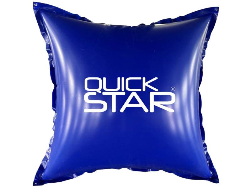 Quick Star Pool-Abdeckplane Poolkissen, PVC Winter Pool Luftkissen, 4 Seile & Reparaturset, 0,44 mm PVC, doppelt vernäht – widerstandsfähig bis -25 °C von Quick Star
