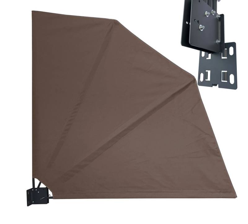 Quick Star Sichtschutzfächer Sichtschutz Fächer 115 cm & 140 cm, Mehrere Farben (1-St) Separate Wandplatte von Quick Star