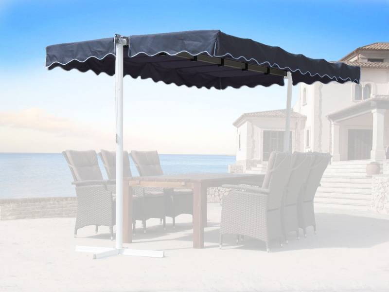 Quick Star Standmarkise Ersatzdach Markise Dubai Grau (1x Ersatzdach ohne Gestänge) Farbe: Grau RAL 7012 von Quick Star