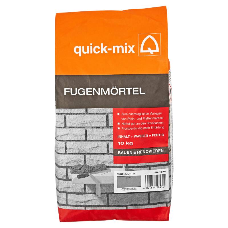 Quick-mix Fugenmörtel grau 10 kg von Quick-mix