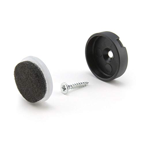 WAGNER Quick Click Natural Komplett Set 40 mm Stuhlgleiter Möbelgleiter System (32) von QuickClick