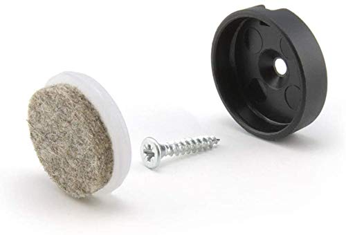 WAGNER Quick Click Ultrasoft Komplett Set 30 mm Stuhlgleiter Filzgleiter System (24) von QuickClick