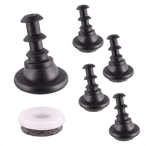 WAGNER QuickClick® Stuhlgleiter Filzgleiter 4er-Set Gelenkgleiter zum Einstecken in Rundrohre - ULTRASOFT Gleiter Ø 25 mm - innen Ø 12 mm/außen Ø 16 mm für Vitra Stühle DSX DAX - Made in DE - 16781000 von QuickClick