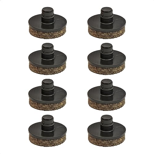 Wagner QuickClick® Filzgleiter Möbelgleiter Stuhlgleiter -8er-Set Ersatzgleiter austauschbar ersetzbar - Wollfilz Ultrasoft - Durchmesser Ø 15 mm für Basis SMART - Made in DE - 15787800 von QuickClick