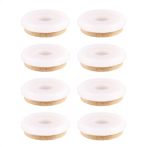 Wagner QuickClick® Filzgleiter Möbelgleiter Stuhlgleiter Ersatz - 8er-Set Ersatzgleiter austauschbar ersetzbar - Spezialfaser SYNO - Durchmesser Ø 30 mm - für Basis Ø 30 mm - Made in DE - 15784400 von QuickClick
