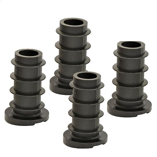 Wagner QuickClick® Kunststoffgleiter Möbelgleiter Stuhlgleiter 4er-Set Basis schwarz zum Einstecken 4X Basis - Kunststoff SMART - Durchmesser Ø 14/18 x 3/5/25 mm, Neigung 6° - Made in DE - 15786300 von QuickClick