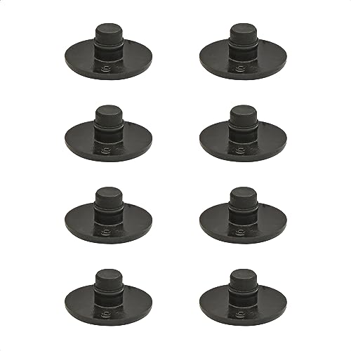 Wagner QuickClick® Kunststoffgleiter Möbelgleiter Stuhlgleiter - 8er-Set Ersatzgleiter austauschbar ersetzbar - Kunststoff Black - Durchmesser Ø 15 mm für Basis SMART - Made in DE - 15788200 von QuickClick