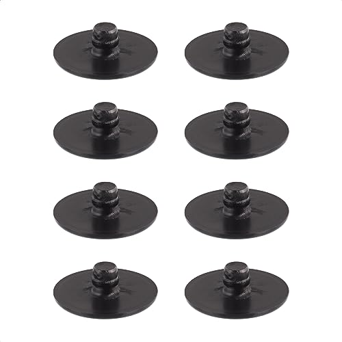 Wagner QuickClick® Kunststoffgleiter Möbelgleiter Stuhlgleiter - 8er-Set Ersatzgleiter austauschbar ersetzbar - Kunststoff Black - Durchmesser Ø 20 mm für Basis SMART - Made in DE - 15788300 von QuickClick