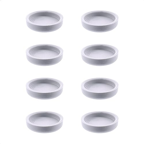 Wagner QuickClick® Kunststoffgleiter Stuhlgleiter Ersatz - 8er-Set Ersatzgleiter austauschbar ersetzbar - Kunststoff Hyper Slim - Durchmesser Ø 17 mm - für Basis Ø 17 mm - Made in DE - 15792100 von QuickClick