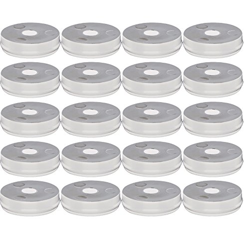 Wagner VAS157 Möbelgleiter QuickClick Basic, Höhe 4 mm, Kunststoff weiß Inhalt: 20 Stück, Grundplatte ø 20mm anschrauben von QuickClick