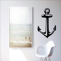 Boot Anker Wandaufkleber - Segeln Dekoration Geschenkidee Wohnzimmer Büro Cottage Hochwertige Vinylgrafik von QuickShipDecal