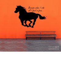Denn Wenn Ich Fahre Alles Was Fühle Ist Free - Spruch Wandtattoo Pferd Geschenk Idee Reiten Denn Wenn Ich Fahre Alles Was Fühle Ist Free - Spruch Wandtattoo Pferd Geschenk Idee Reiten von QuickShipDecal