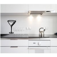 Martini Glas Wandaufkleber - Aufkleber Bar Dirty Wandkunst Designs von QuickShipDecal