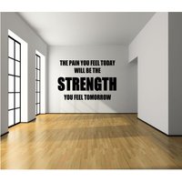 The Paint You Fell Today Wandaufkleber - Workout-Motivation Gym Aufkleber Fitness Workout Motivation von QuickShipDecal