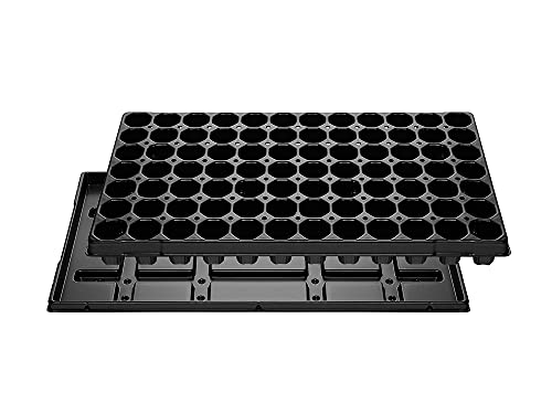 Quickpot Anzuchtplatte mit Untersetzer | 3 Sets je 84 Töpfe Made in Germany | sehr stabil, lichtbeständig, vom Profi von PGONA