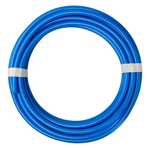 Quickun Pneumatischer Schlauch, 1/8 Zoll Rohr, OD PU-Schlauch, Luftschlauchleitung für Luftkompressor-Armatur oder Flüssigkeitsübertragung (Blau, 10 m) von Quickun