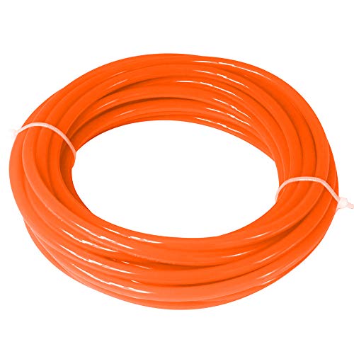 Quickun Pneumatischer Schlauch, 4 mm x 2,5 mm, PU-Luftschlauch, für Luftkompressor-Armatur oder Flüssigkeitstransfer, Orange, 10 m von Quickun