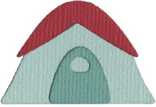 QUICKUTZ We R Memory Keepers 2-Inch by 2-Inch Die, Tent by von Quickutz