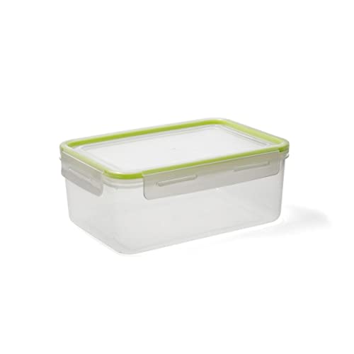 Quid Greenery Rectangbehälter aus Kunststoff, luftdicht, 13 x 18 x 11,5 cm, 1,8 l, Polypropylen, mikrowellengeeignet, Gefrierschrank, tragbar von Quid