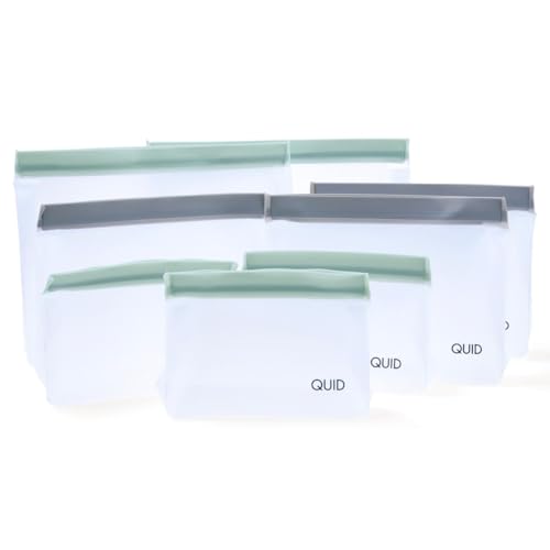 Quid Rico Set mit 8 Peva-Beutel mit Reißverschluss, 25,4 x 18,3 x 5-20,3 x 14,5 x 5,1-15,3 x 10,5 x 5,1 cm von Quid