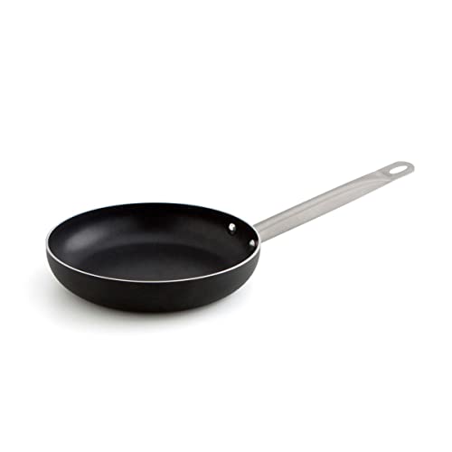 Quid Pfanne 32 cm Pro Chef Alum, Metall, Schwarz und Stahl, 9.38 cm von Quid