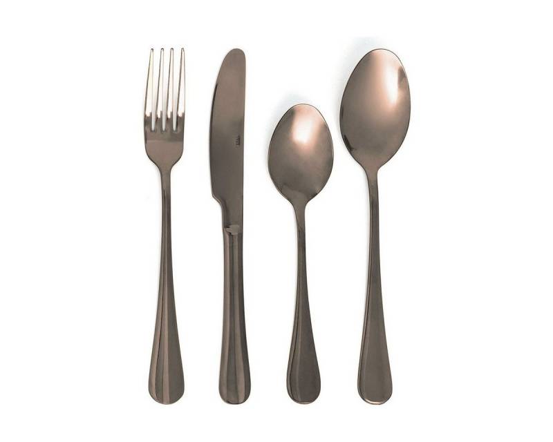Quid Besteck-Set Quid Besteckset Metall Kupfer-Optik Kupferfarben Edelstahl, Metall von Quid