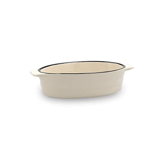 Quid Cocco Ovale Auflaufform, Steingut, 19 x 10,5 x 5 cm von Quid