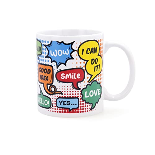 Quid Comic Mug Keramik, 33 cl Mehrfarbig von Quid