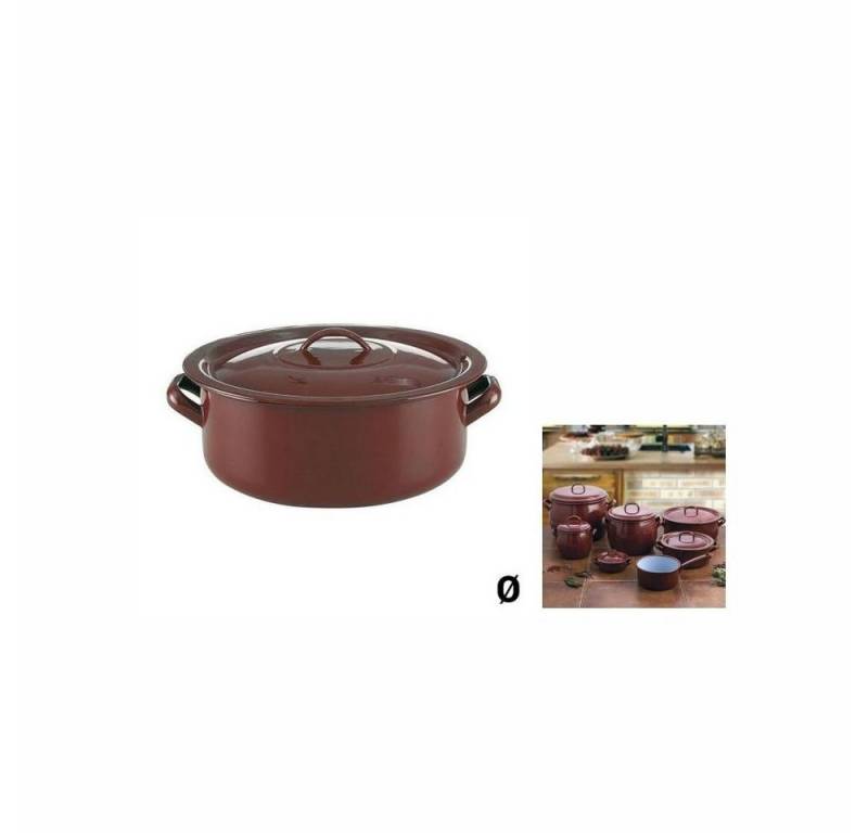Quid Kochtopf 16 cm Quid Topf mit Deckel Classic Emaillierter Edelstahl von Quid