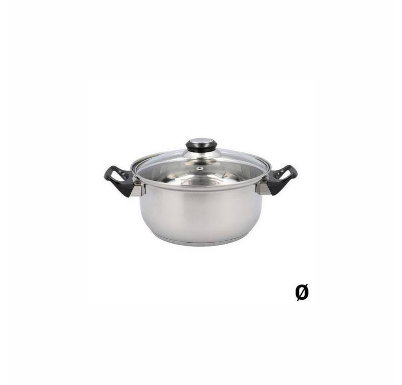 Quid Kochtopf 20 cm Quid Kasserolle mit Glasabdeckung Habitat Edelstahl von Quid