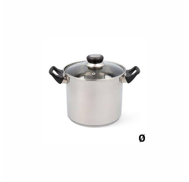 Quid Kochtopf 26 cm Quid Topf mit Glasabdeckung Habitat Edelstahl von Quid