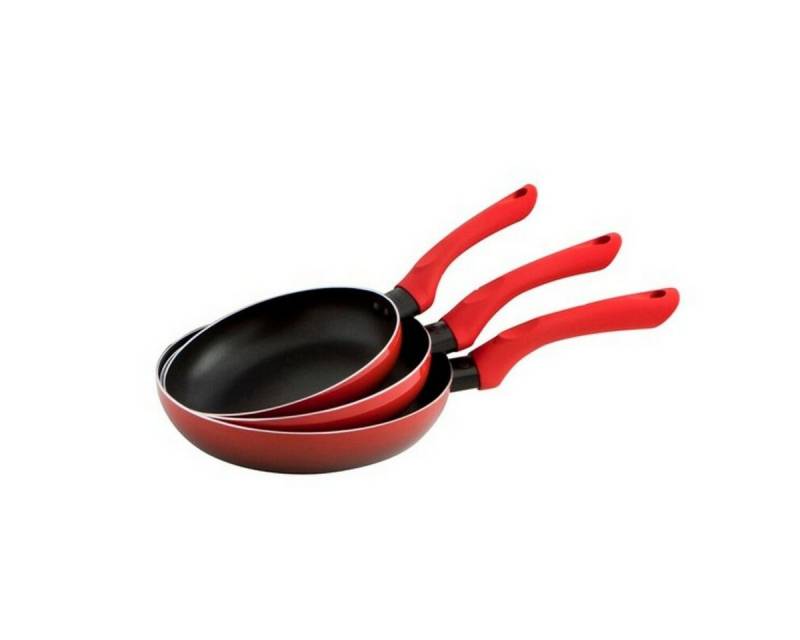 Quid Kochtopf Pfannen-Set Quid Tokio Rot Metall 3 teilig Aluminium Antihaft von Quid