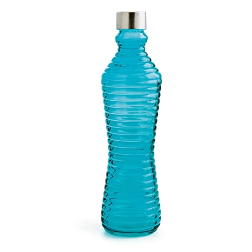 Quid Line – Flasche mit Deckel 8.5x8.5x31 cm blau von Quid