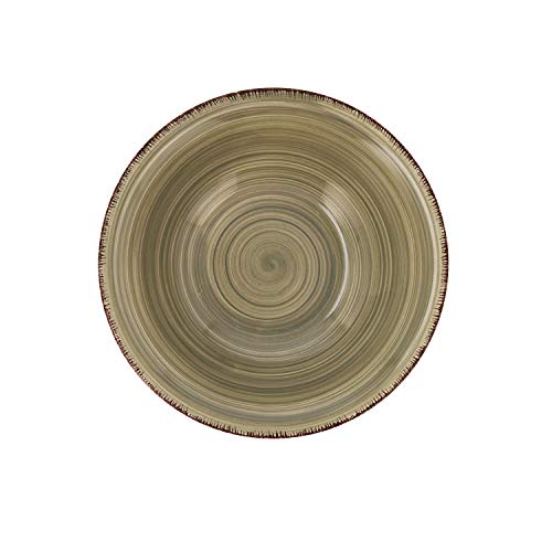 Quid Set 6 Suppenschalen aus Keramik Steingut | Suppenteller grau 18 cm, Steinzeug, Natur, Estandar, 6 von Quid