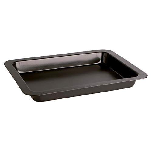 Quid Sweet Grey Backblech aus lackiertem Stahl, 36 x 24 x 4 cm, Schwarz von Quid