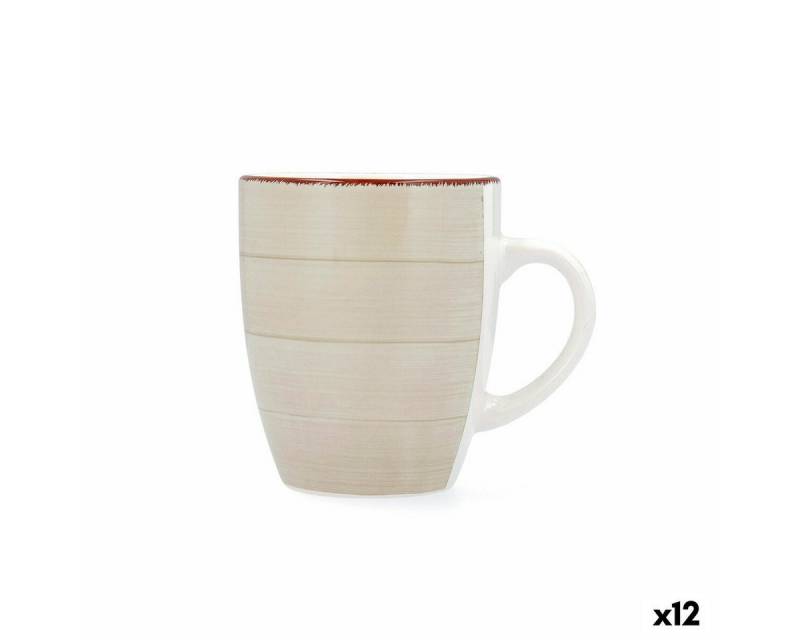 Quid Tasse Quid Kop Vita Morning Frühstück aus Keramik Beige 350 ml 12 Stück, Keramik von Quid