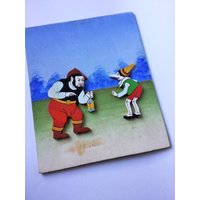 Pinocchio-Märchen-Reliefgemälde - Reliefgemälde Der Geschichte Von Pinocchio, Pinocchio Und Dem Feuerschlucker von Quieora