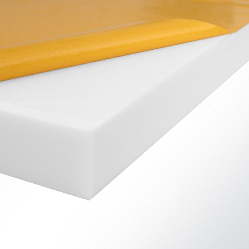 Quiet Please Schallabsorber Basotect® 100x50x2cm weiß selbstklebend Schallschutz Schalldämmung Akustikschaumstoff für Wand und Decke von Quiet Please