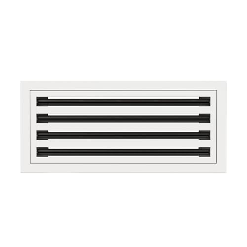 20 x 8 modernes Design AC-Gitter – Aluminium weiß – Lüftungsschlitz – linearer Schlitzdiffusor – Registergitter zum Heizen und Kühlen – kompatibel mit Decken-, Wand- oder Bodenregistern 20 x 8 modernes Design AC-Gitter – Aluminium weiß – Lüftungsschlitz – linearer Schlitzdiffusor – Registergitter zum Heizen und Kühlen – kompatibel mit Decken-, Wand- oder Bodenregistern von Quietcool