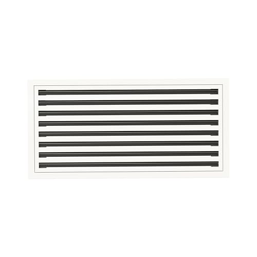 30 x 14 modernes Design AC-Gitter – Aluminium weiß – Lüftungsschlitz – Linearschlitz-Diffusor – Registergitter zum Heizen und Kühlen – kompatibel mit Decken-, Wand- oder Bodenregistern von Quietcool