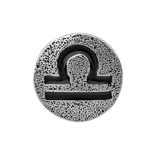 Quiges Damen Click Button 18mm Chunk Horoskop Waage für Druckknopf Zubehör von Quiges