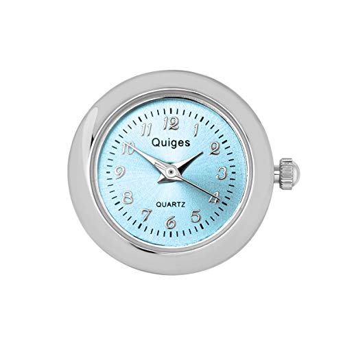 Quiges Damen Click Button 18mm Chunk Uhr Hellblau für Druckknopf Zubehör Quiges Damen Click Button 18mm Chunk Uhr Hellblau für Druckknopf Zubehör von Quiges