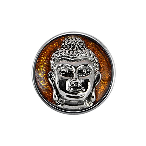 Quiges Damen Mini Click Button 12mm Buddha Braun Quiges Damen Mini Click Button 12mm Buddha Braun von Quiges