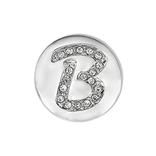 Quiges Damen Mini Click Button 12mm Versilbert Alphabet Buchstabe B mit Kristalle Zirkonia Quiges Damen Mini Click Button 12mm Versilbert Alphabet Buchstabe B mit Kristalle Zirkonia von Quiges